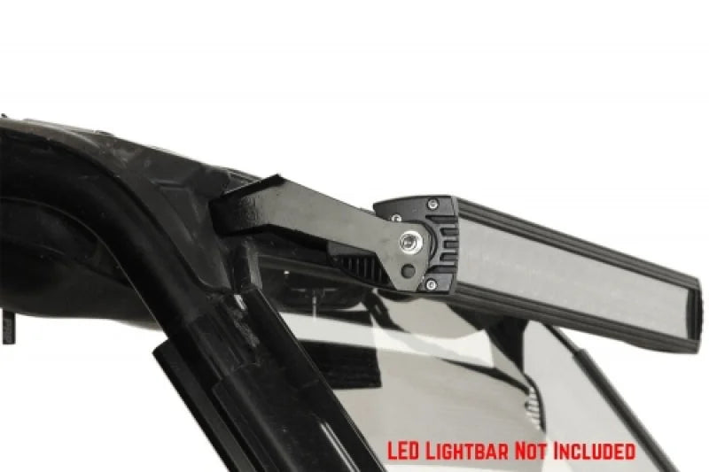 Seizmik 15-23 Polaris RZR 900 S/1000 S /4/Trail/ RZR Turbo S/4/XP Light Bar Mount - Black - Installation View