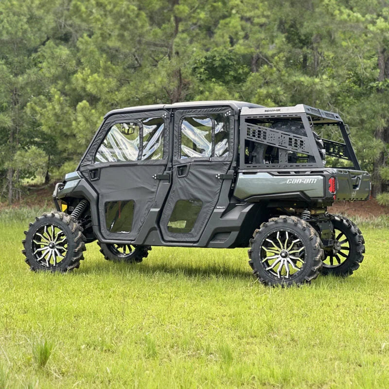Seizmik 15-24 Can-Am HD7-10 Defender/Polaris 570-1000 Ranger XP/Crew Bed Rack Full Height - Side View