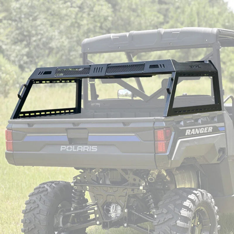 Seizmik 15-24 Can-Am HD7-10 Defender/Polaris 570-1000 Ranger XP/Crew Bed Rack Half Height - Side View