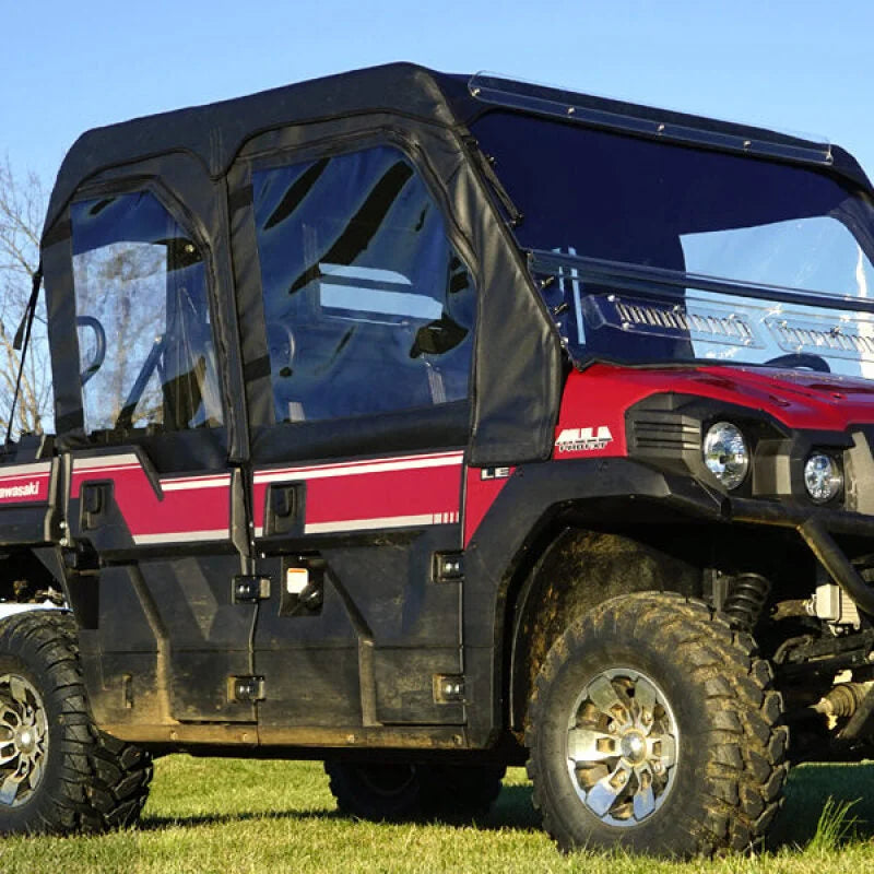 Seizmik 15+ Kawasaki Mule PRO-DXT/FXT Soft Upper Door Kit - Side View