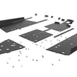 Load image into Gallery viewer, Seizmik 16-21 Polaris General 1000/ XP UHMW Skid Plate w/Rock Slider Kit - Black