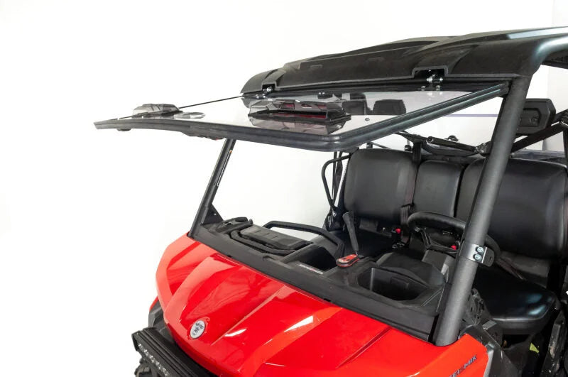 Seizmik 16-23 Can Am Defender HD5-HD10/MAX Windshield Flip Up Vented - Installation View