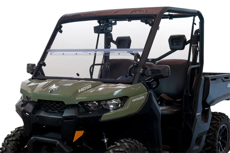 Seizmik 16-23 Can Am Defender HD5-HD10/MAX/XT/PRO Windshield Folding UV1S Poly - Back View