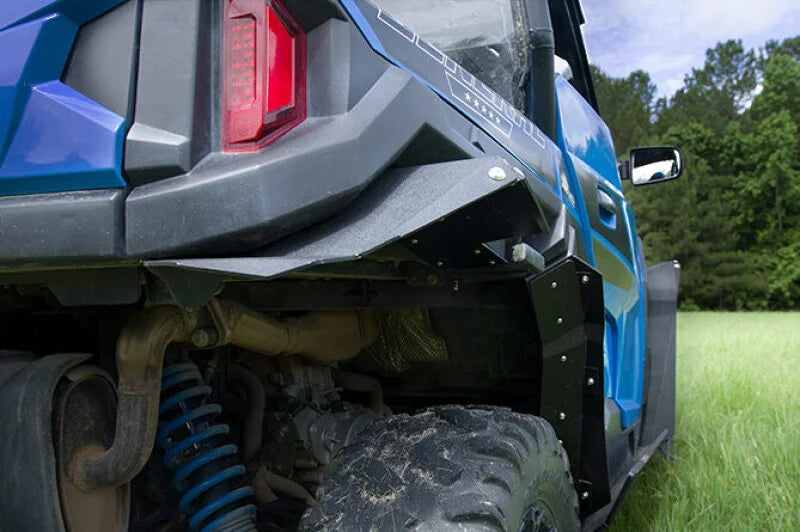 Seizmik 16-23 Polaris General 1000/ 4 HDPE Fender Flares Kit - Black - Back View
