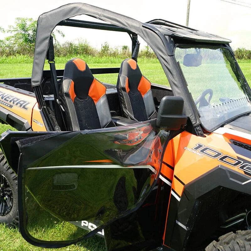 Seizmik 19-21 CFMOTO ZForce 800/800EX/1000 Soft Door Kit - Back View
