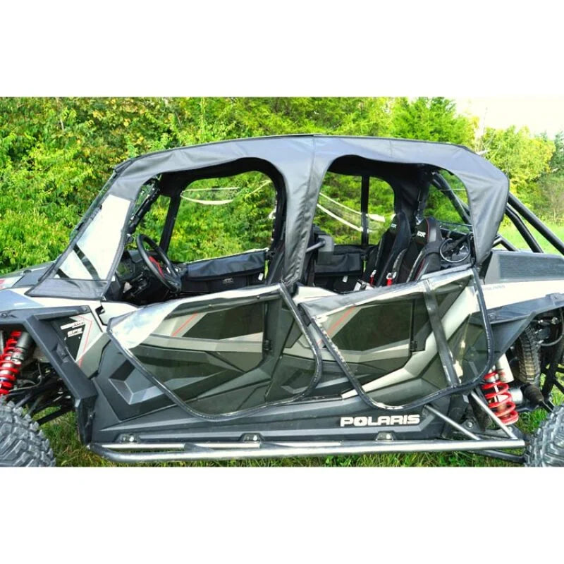 Seizmik 19-21 Polaris RZR Turbo S/ XP 4 Soft Doors w/ Zippers Kit - Side View