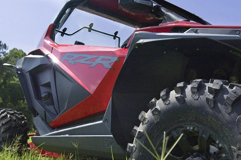 Seizmik 20-23 Polaris RZR Pro XP/4 HDPE Fender Flares Kit - Black - Back View