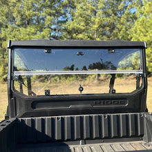 Load image into Gallery viewer, Seizmik 24+ Kawasaki Ridge Rach Rear Folding Windshield- UV - Back View