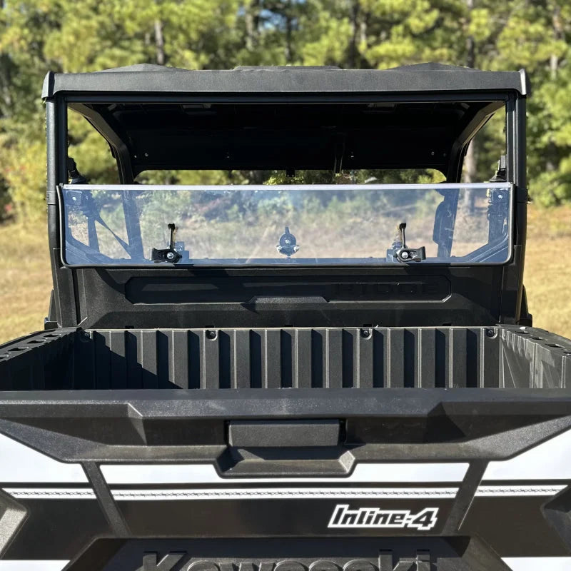 Seizmik 24+ Kawasaki Ridge Rach Rear Folding Windshield- UV - Installation View