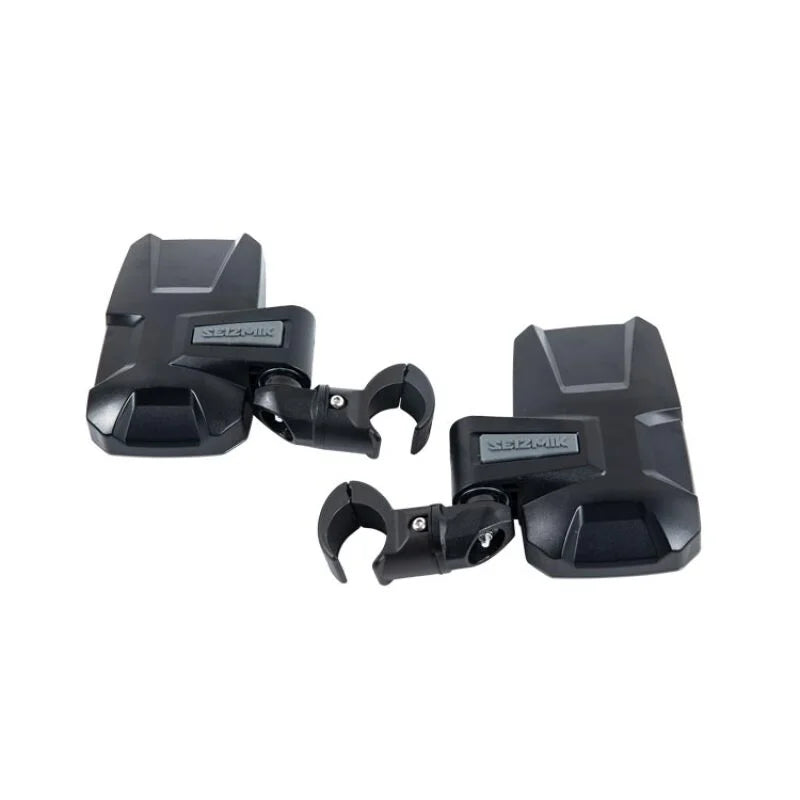 Seizmik 24+  Polaris/Cam-am/Honda/Kaw Embark Side View Mirror  Adj. 1.75-2 in. ROP -Pair - Back View