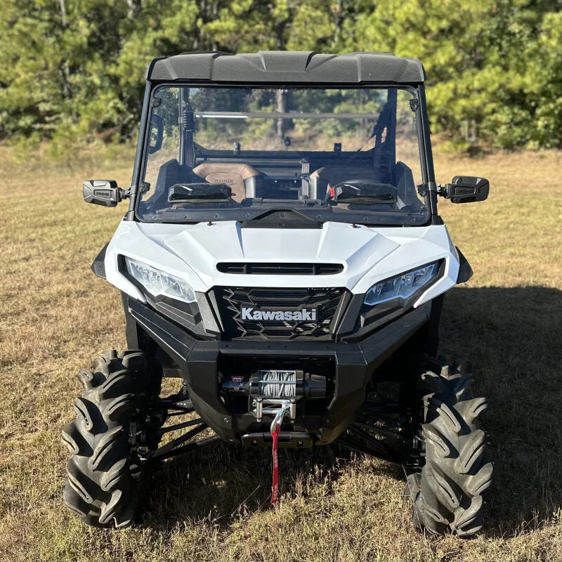 Seizmik 24+Kawasaki Ridge Ranch Tool Less Windshield - UV - Side View