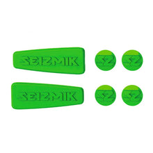 Load image into Gallery viewer, Seizmik Kawasaki Pursuit Mirror Color Insert Kit - Lime Green - Main Product View