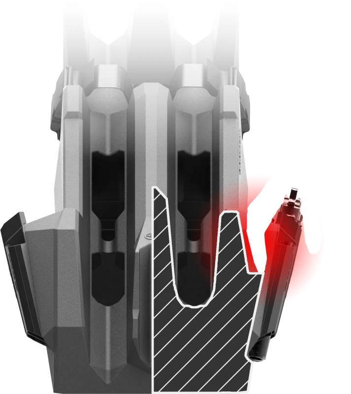 Seizmik Pistol / Magazine Holster - Back View