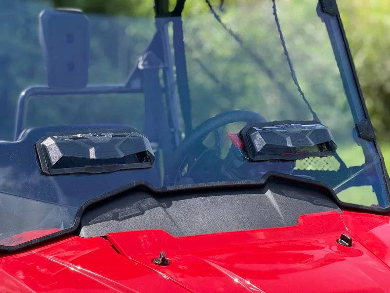 Seizmik Vented Tool-Less Windshield Hard Coated fits 2014-2025 Honda Pioneer 700 - Side View