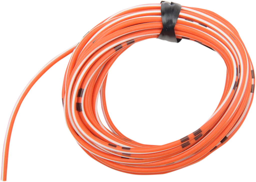 Shindy 14A Wire - 13' - Orange/White 16-689 - Main Product View
