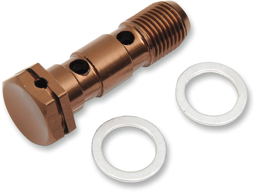 Shindy Aluminum Banjo Bolt - Double 17-624 fits Suzuki - Main Product View