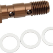 Load image into Gallery viewer, Shindy Aluminum Banjo Bolt - Double 17-624 fits Suzuki - Side View