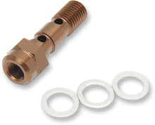 Load image into Gallery viewer, Shindy Aluminum Banjo Bolt with Bleeder 17-627 fits Honda / Kawasaki / Suzuki / Yamaha - Main Product View