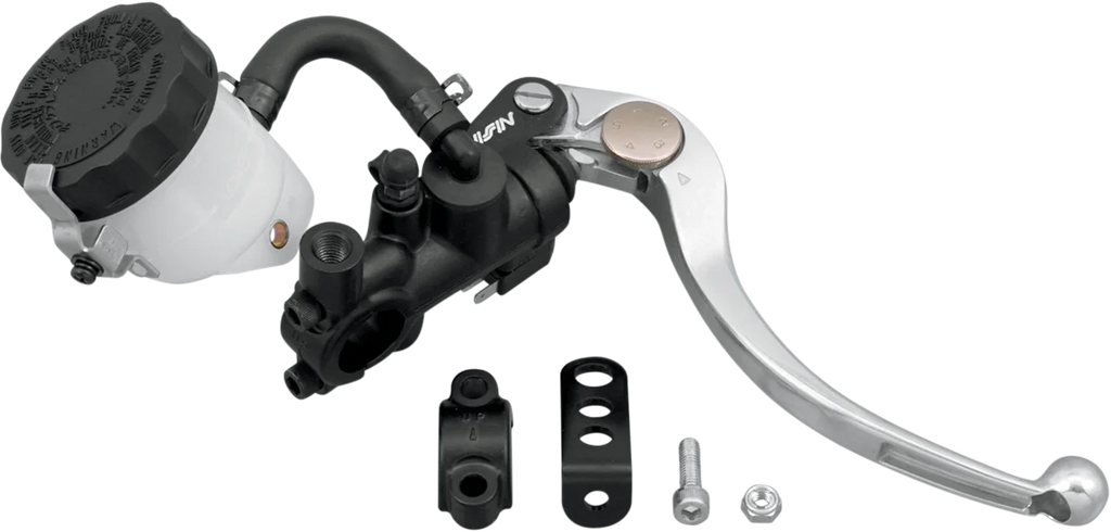 Shindy Master Cylinder - Radial - 19 mm - Black/Black 17-658B - Side View