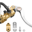 Load image into Gallery viewer, Shindy Master Cylinder - Radial - 19 mm - Gold/Silver 17-658G - Main Product View