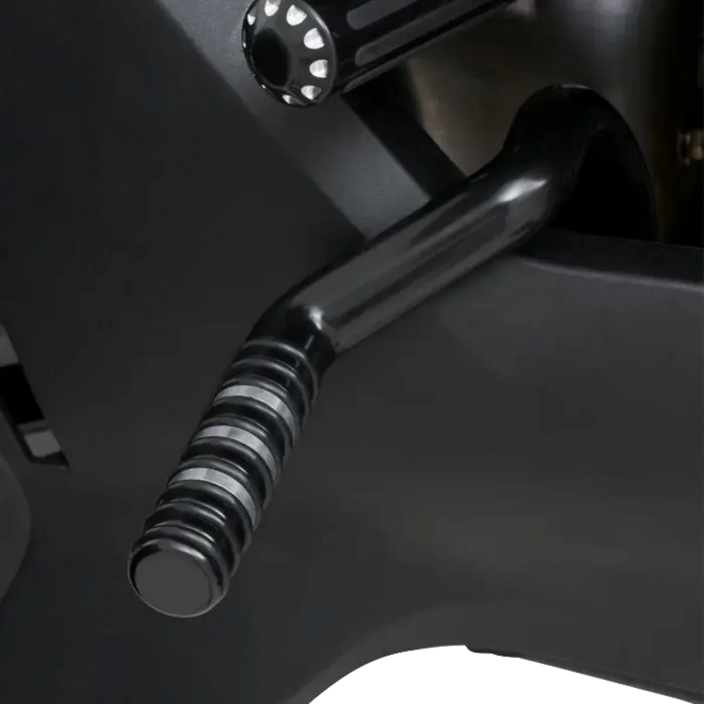 Show Chrome Adjustable Highway Peg - Satin Black with Contrast Cut - Can-Am - Side View