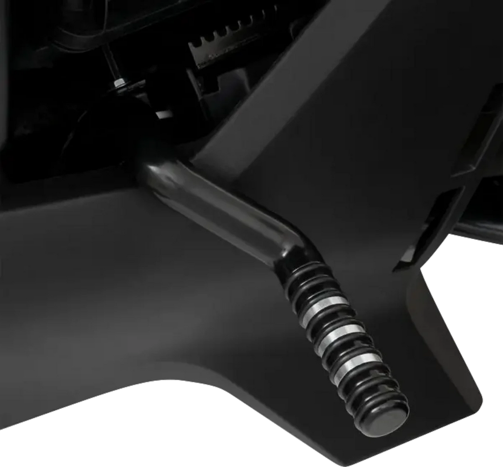 Show Chrome Adjustable Highway Peg - Satin Black with Contrast Cut - Can-Am - Back View