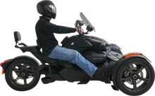 Load image into Gallery viewer, Show Chrome Adjustable Highway Peg - Satin Black with Contrast Cut - Can-Am - Additional View 5