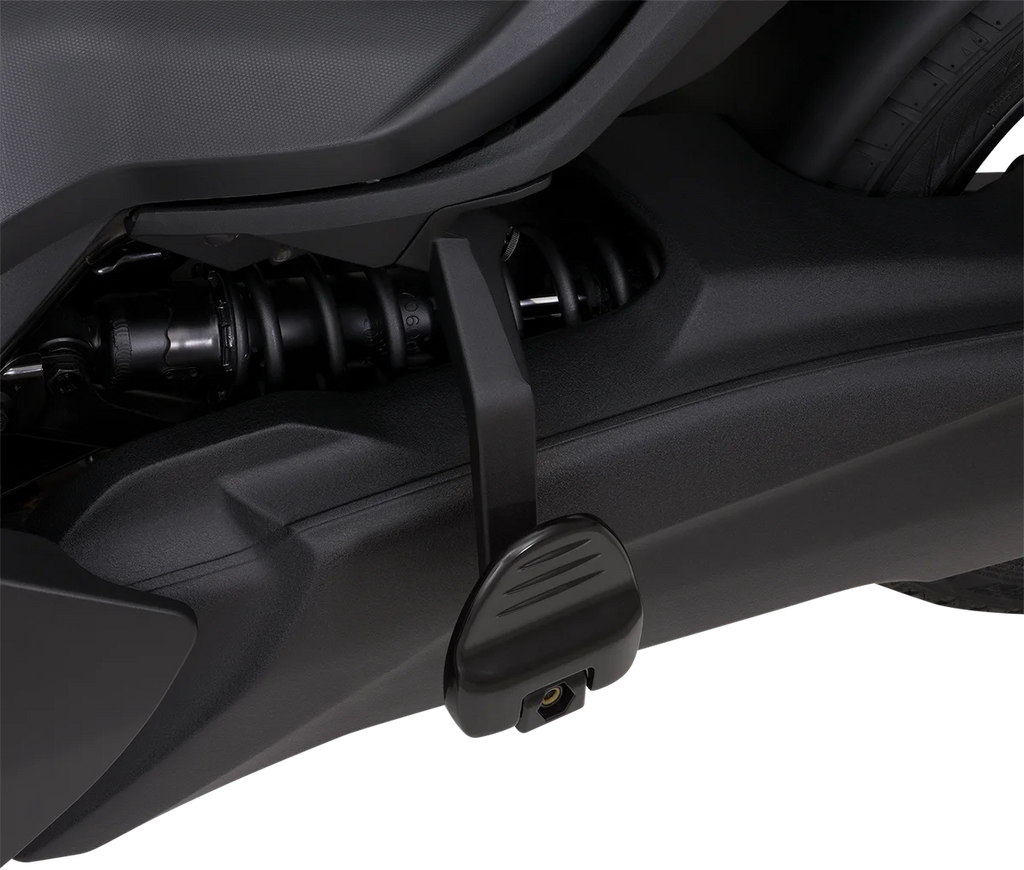 Show Chrome Adjustable Passenger Boards - Black - Ryker - Installation View