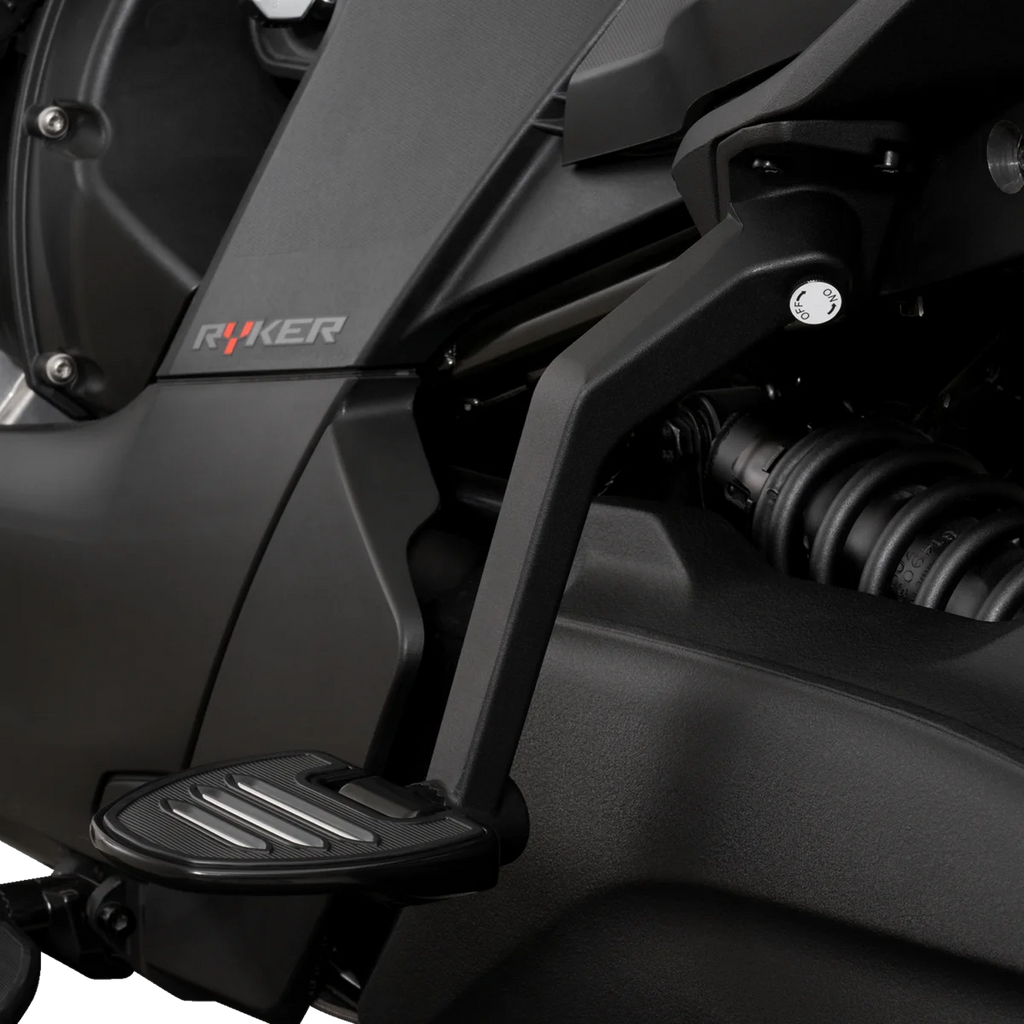Show Chrome Adjustable Passenger Boards - Black - Ryker - Additional View 5
