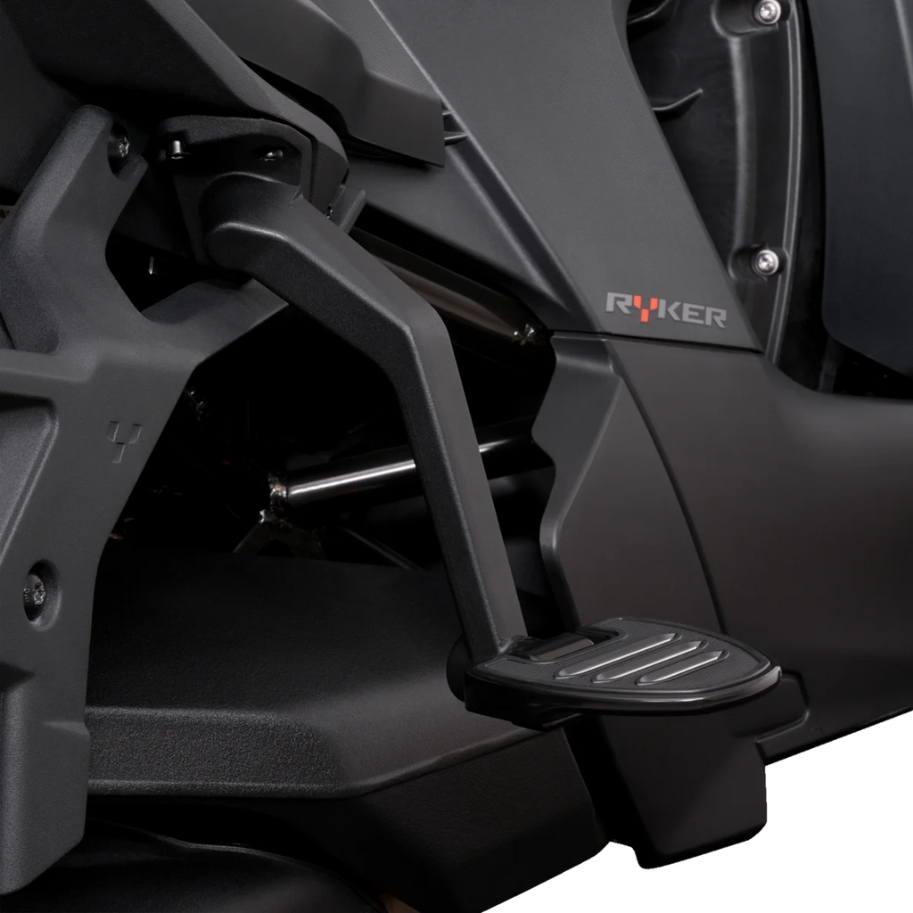 Show Chrome Adjustable Passenger Boards - Black - Ryker - Additional View 6