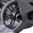 Load image into Gallery viewer, Show Chrome Axle Nut Cover - Black - Side View