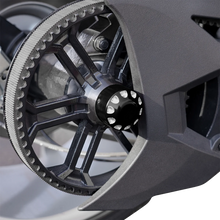 Load image into Gallery viewer, Show Chrome Axle Nut Cover - Black - Side View