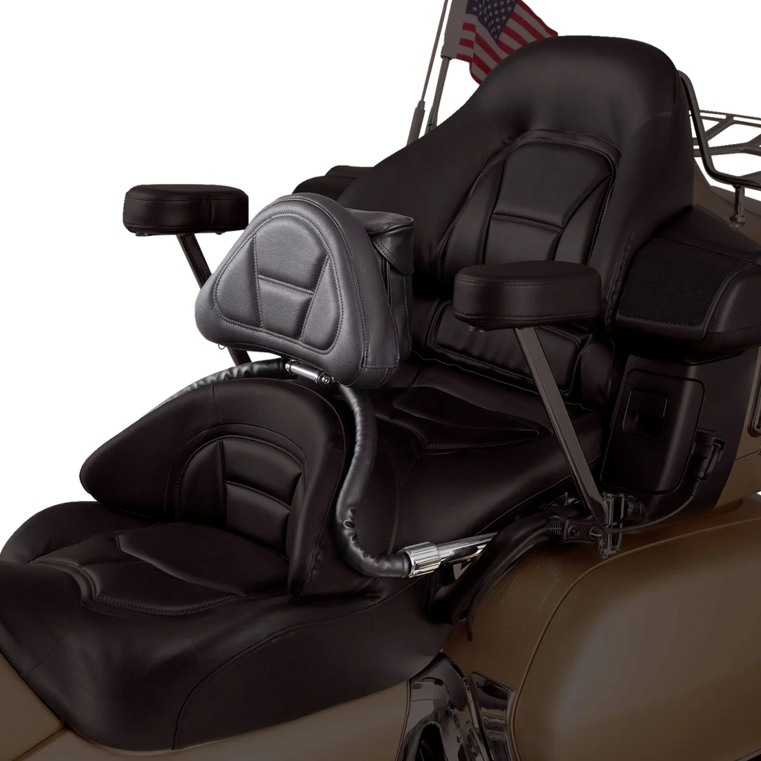 Show Chrome Backrest - Driver - GL1800 - Side View