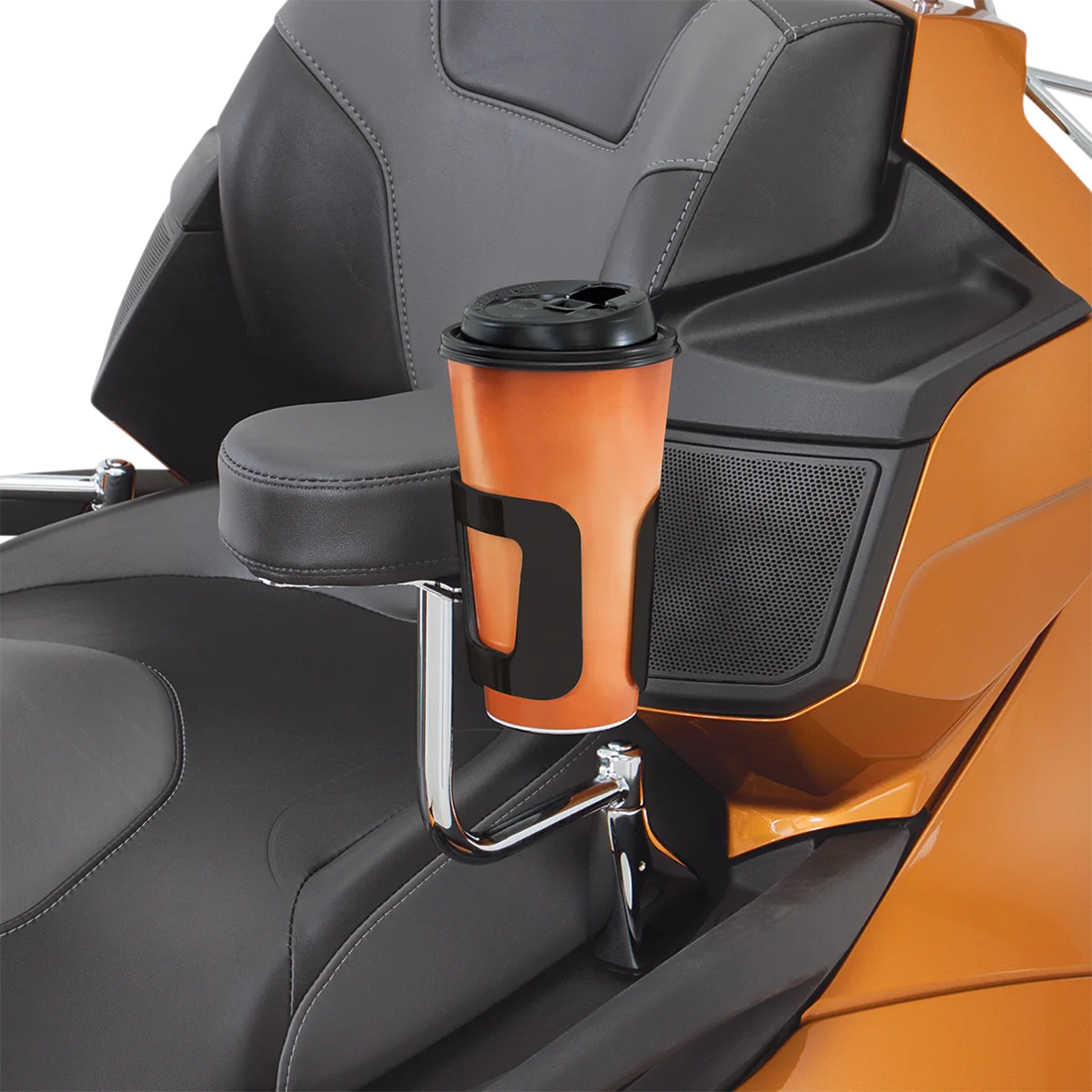 Show Chrome Beverage Holder - Passenger - Black - Additional View 5