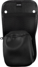 Load image into Gallery viewer, Show Chrome Center Console Kaliber Organizer - Black with Blue Zipper - Back View