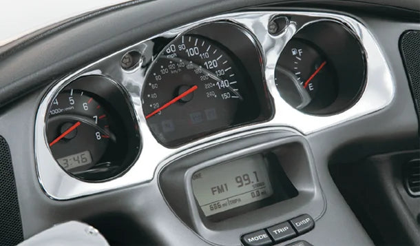 Show Chrome Chrome Instrument Panel Accent - Side View
