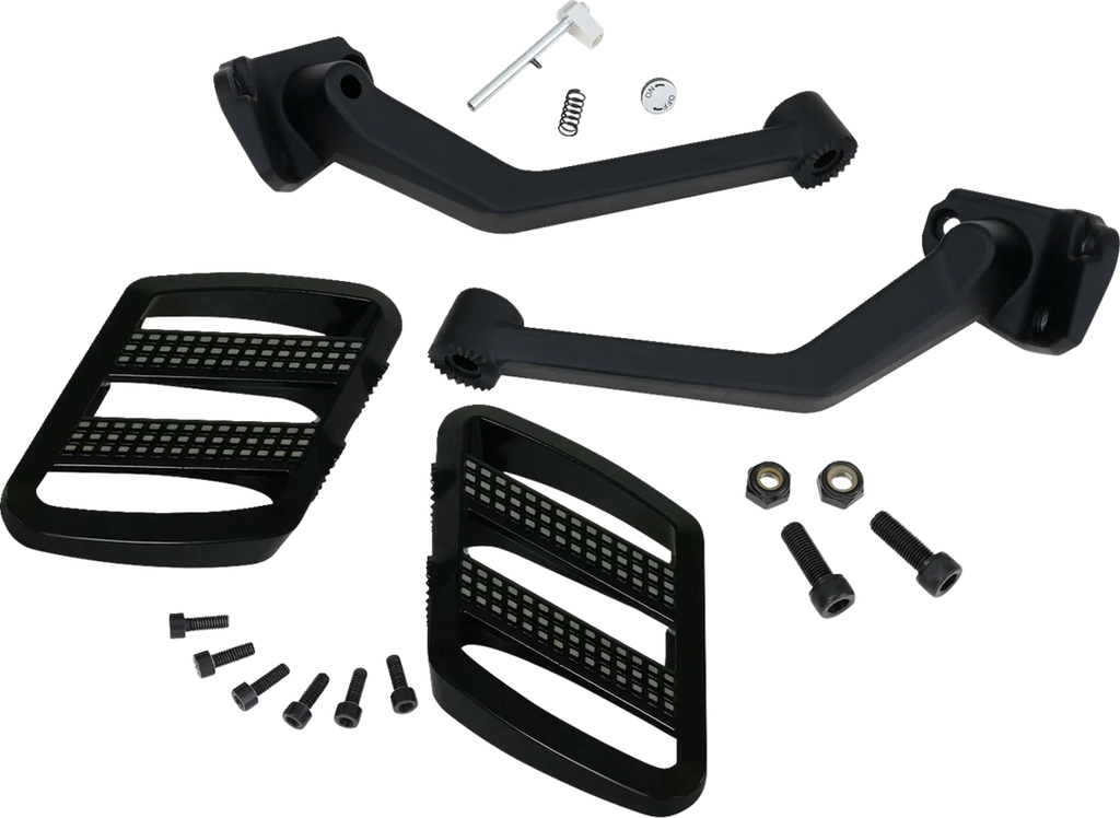 Show Chrome Combat Boards - Passenger - Black w/ Contrast Cut - Ryker '19-'24 - Main Product View