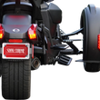 Load image into Gallery viewer, Show Chrome Combat Boards - Passenger - Black w/ Contrast Cut - Ryker '19-'24 - Side View