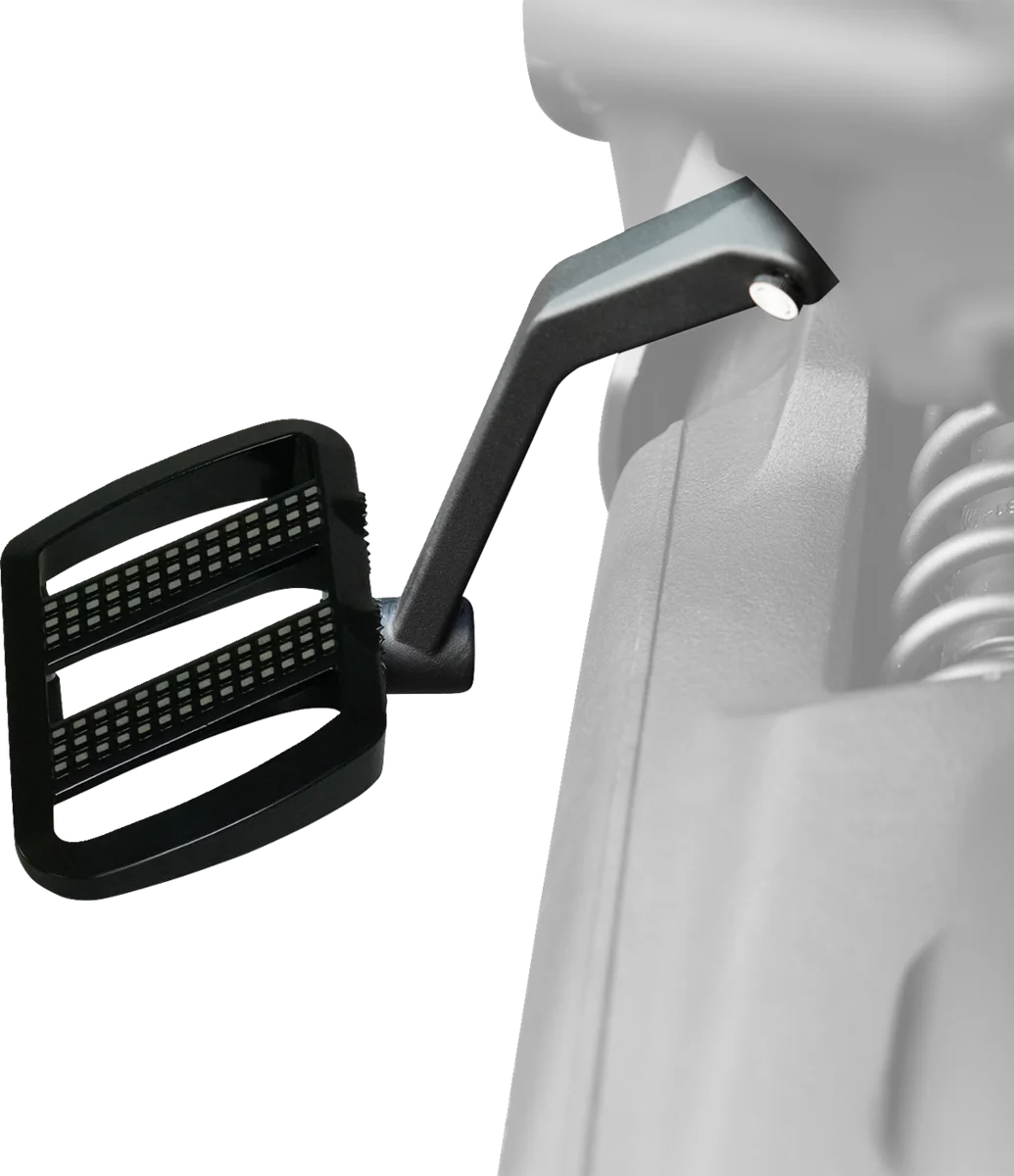 Show Chrome Combat Boards - Passenger - Black w/ Contrast Cut - Ryker '19-'24 - Back View