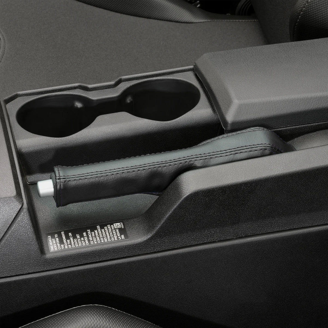 Show Chrome Cover - E-Brake - Slingshot - Black Stitch - Installation View