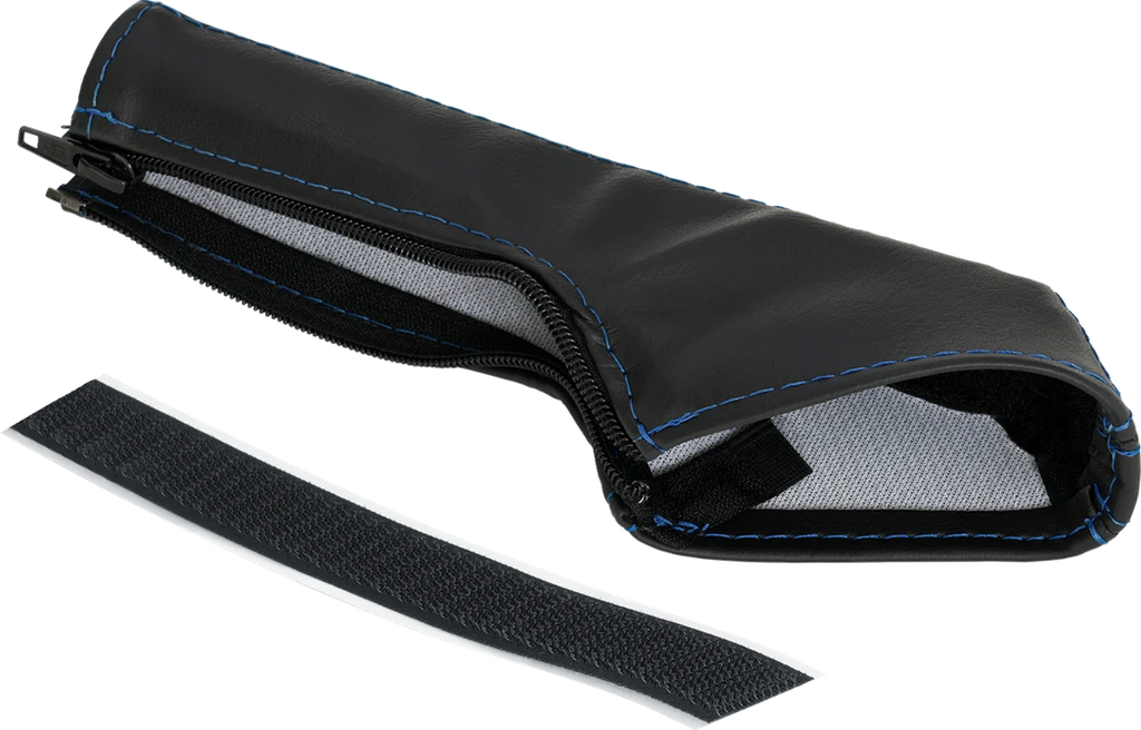 Show Chrome Cover - E-Brake - Slingshot - Blue Stitch - Main Product View