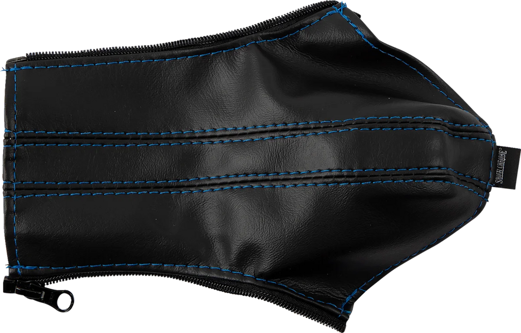 Show Chrome Cover - E-Brake - Slingshot - Blue Stitch - Side View