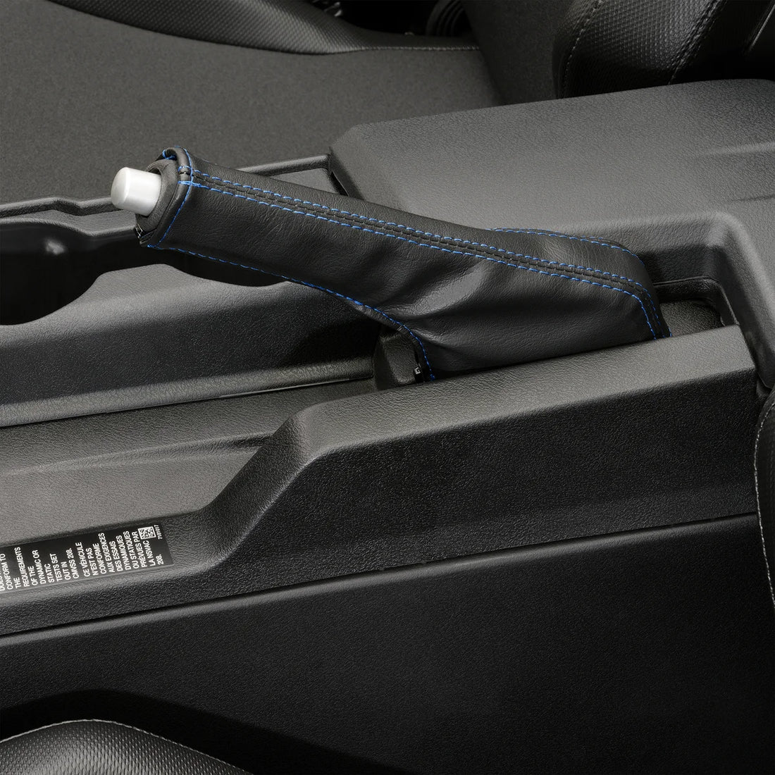 Show Chrome Cover - E-Brake - Slingshot - Blue Stitch - Additional View 5