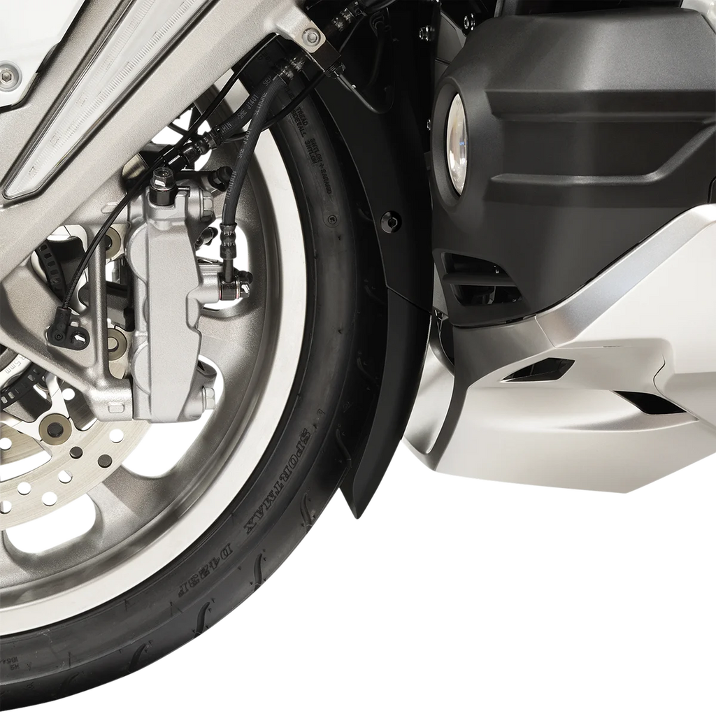 Show Chrome Front Fender Extension - Side View