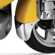 Load image into Gallery viewer, Show Chrome Front Fender Extension - Chrome - Medallion - Side View