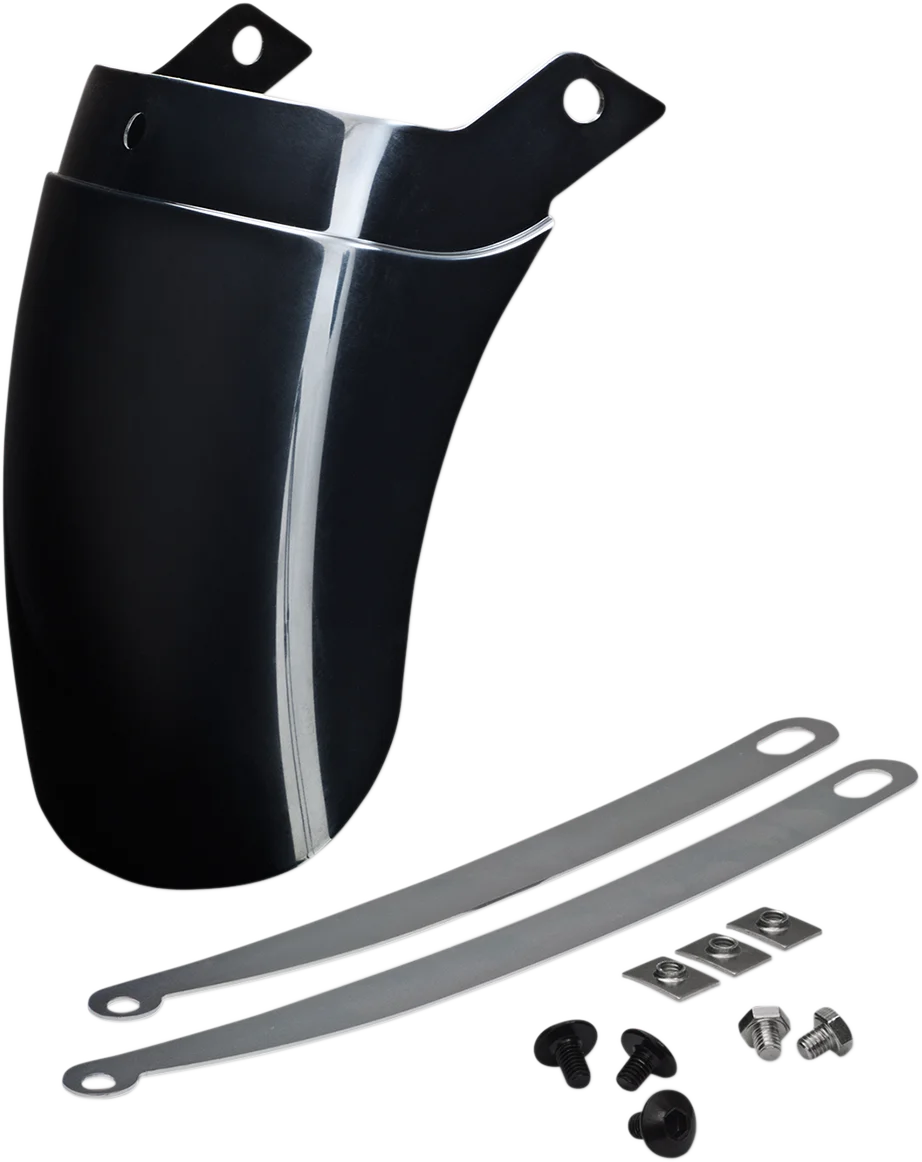 Show Chrome Front Fender Extension - Chrome - Medallion - Detail View