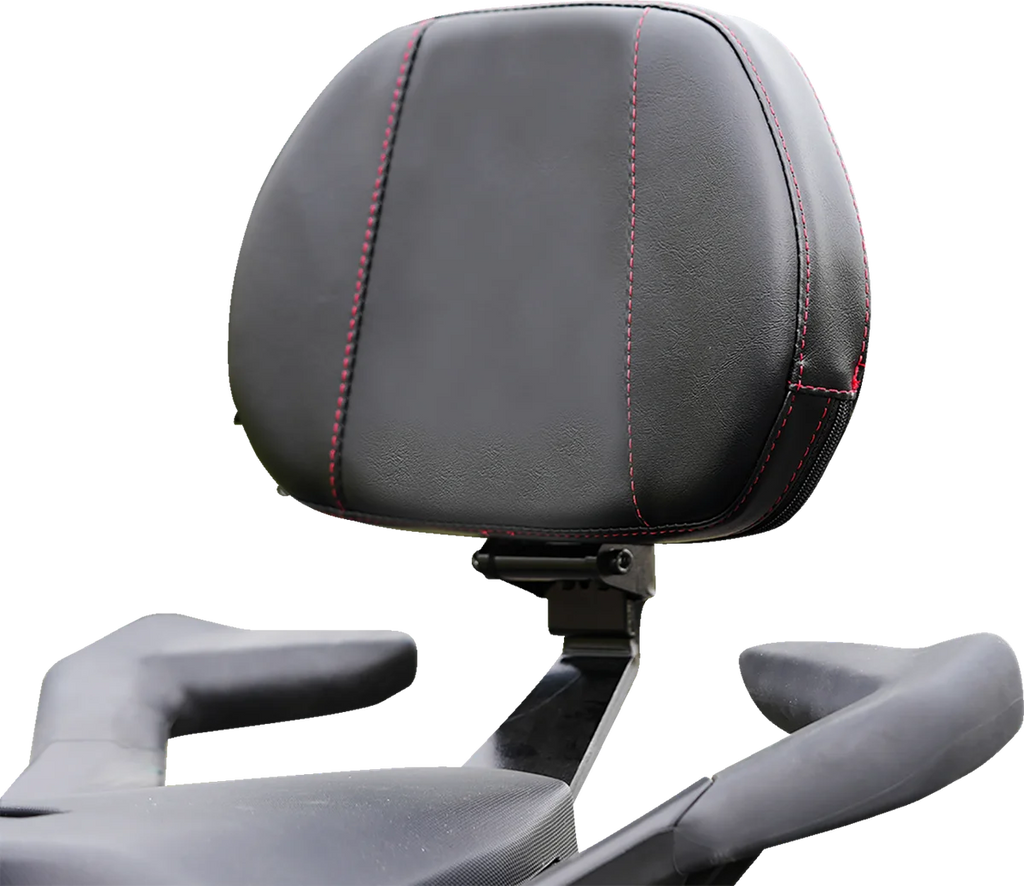Show Chrome Grande Backrest - Passenger - Red Stitch - Ryker '19-'24 - Main Product View