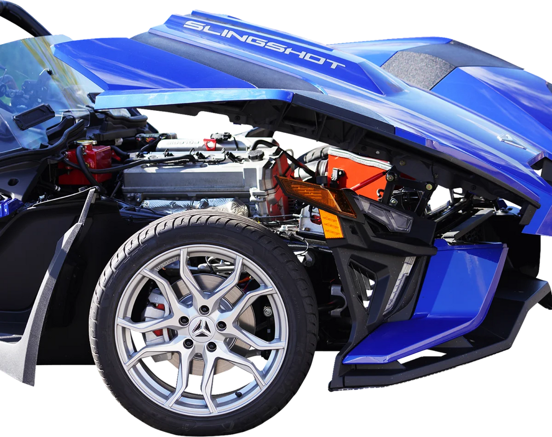 Show Chrome Hood Rod - Adjustable - Polaris Slingshot - Additional View 6