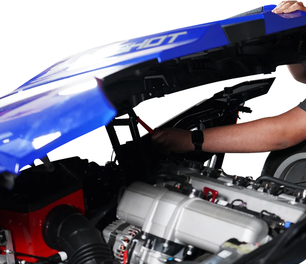 Show Chrome Hood Rod - Adjustable - Polaris Slingshot - Additional View 10