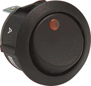 Show Chrome Illuminated Switch - Amber - Round - Main Product View